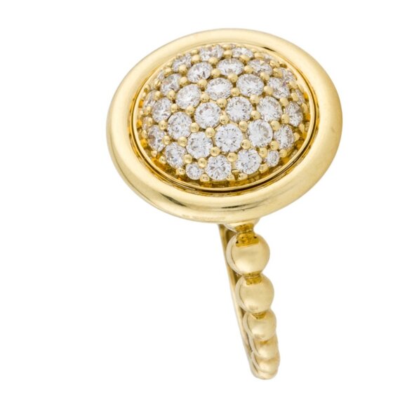 LAGOS 18K YELLOW GOLD 0.70 CTW DIAMOND MERIDIAN CIRCLE RING - Picture 6 of 9